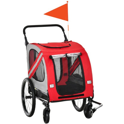 2-in-1 Pet Bike Trailer For Small Dogs