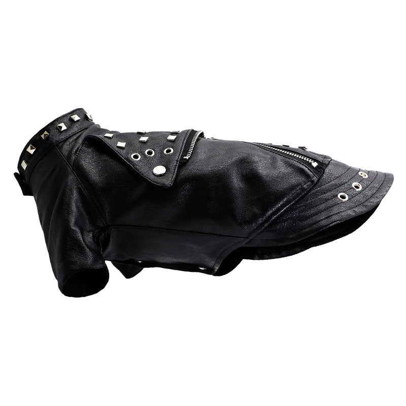 Faux Leather Studded Jacket