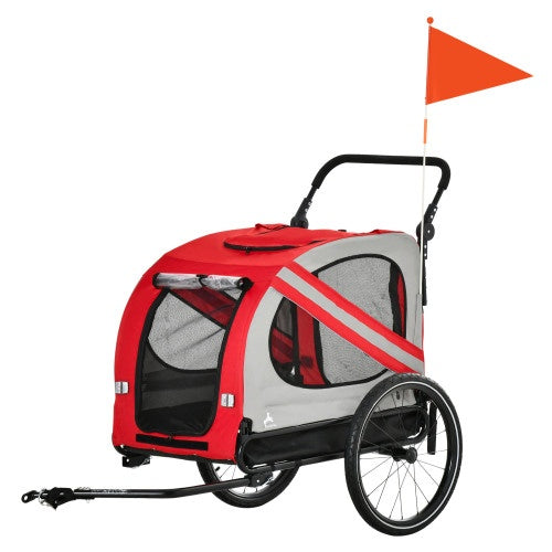 2-in-1 Pet Bike Trailer For Small Dogs