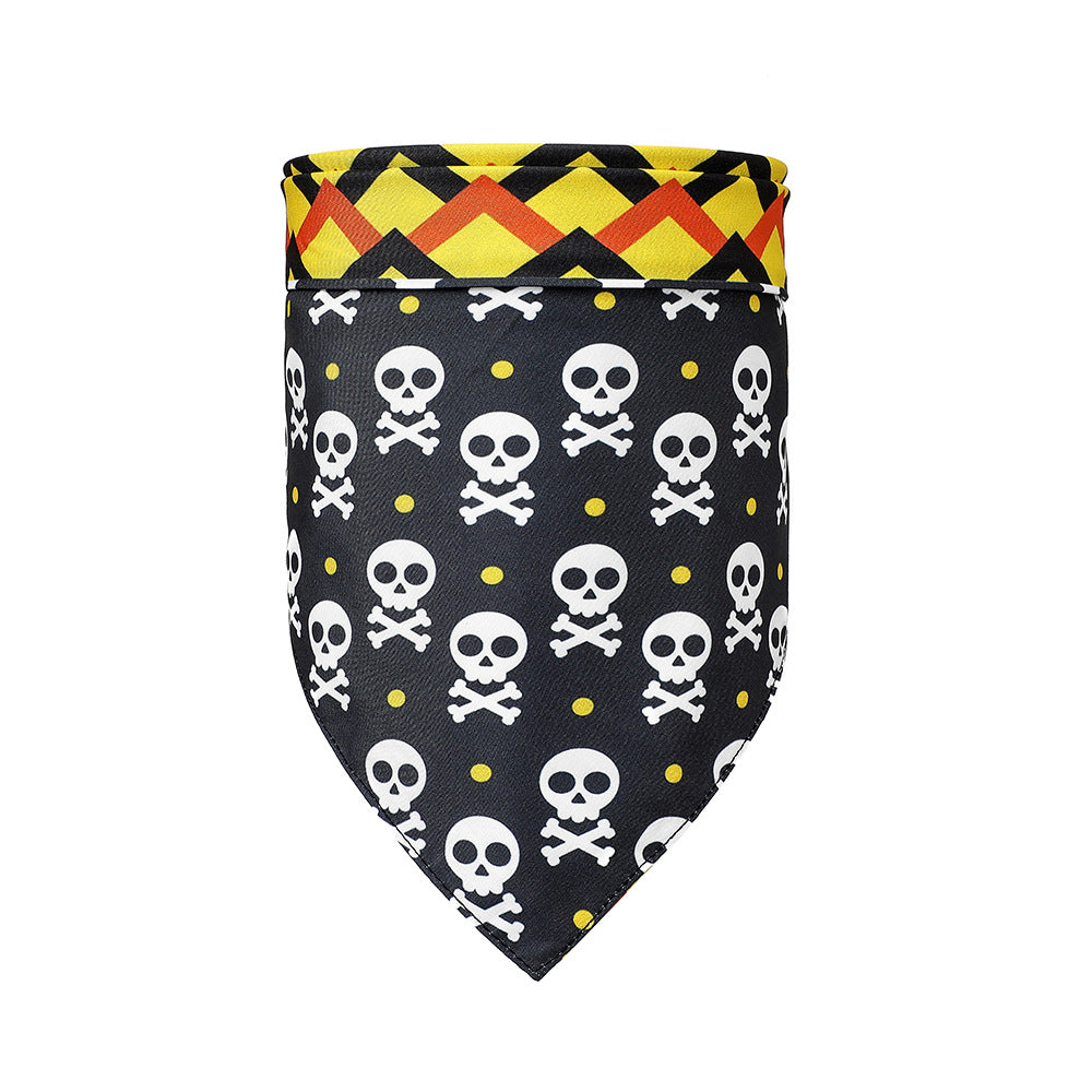 Halloween Pet Scarf Pumpkin Bat Bib