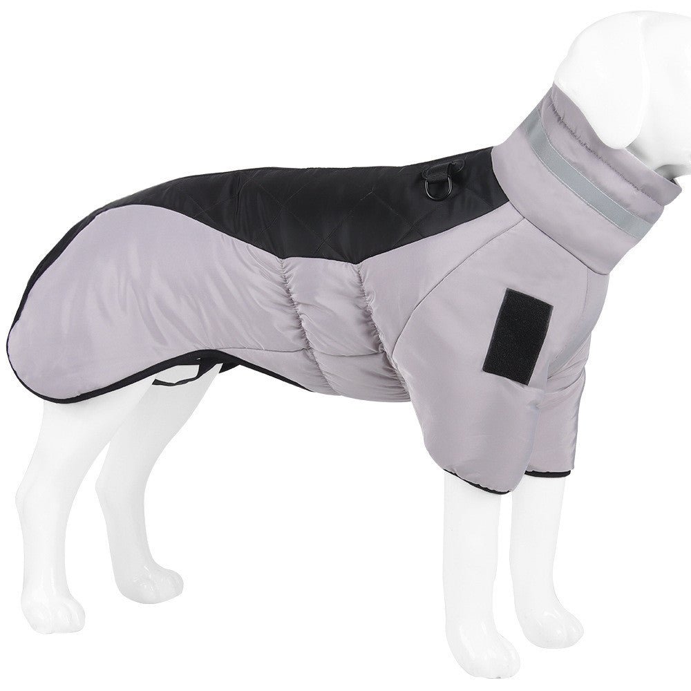 Thick Dog Jacket with Reflective Collar