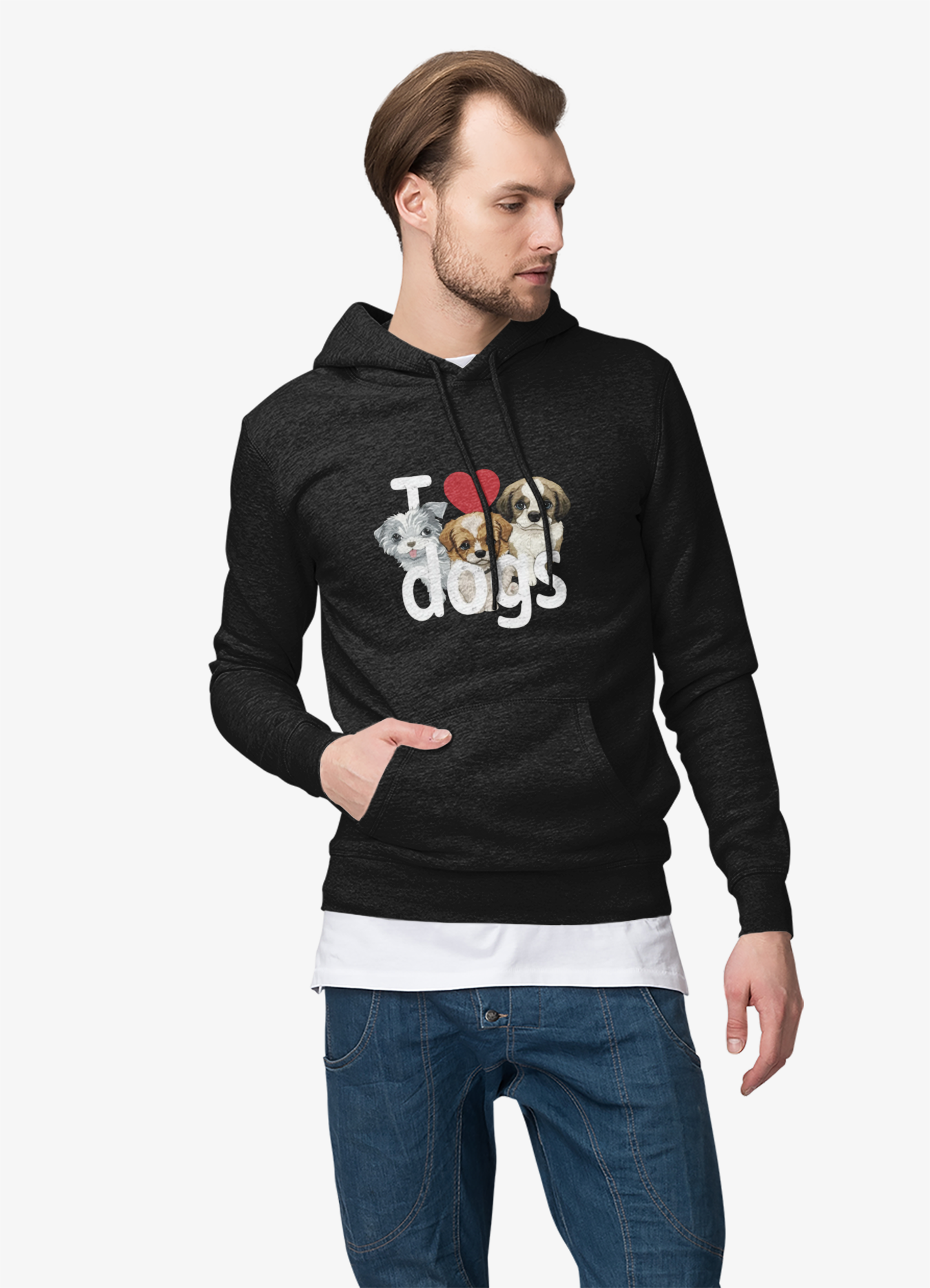 I Love Dogs Hoodie