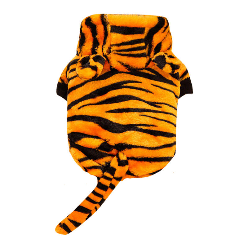 Hooded Tiger Stripe One Piece