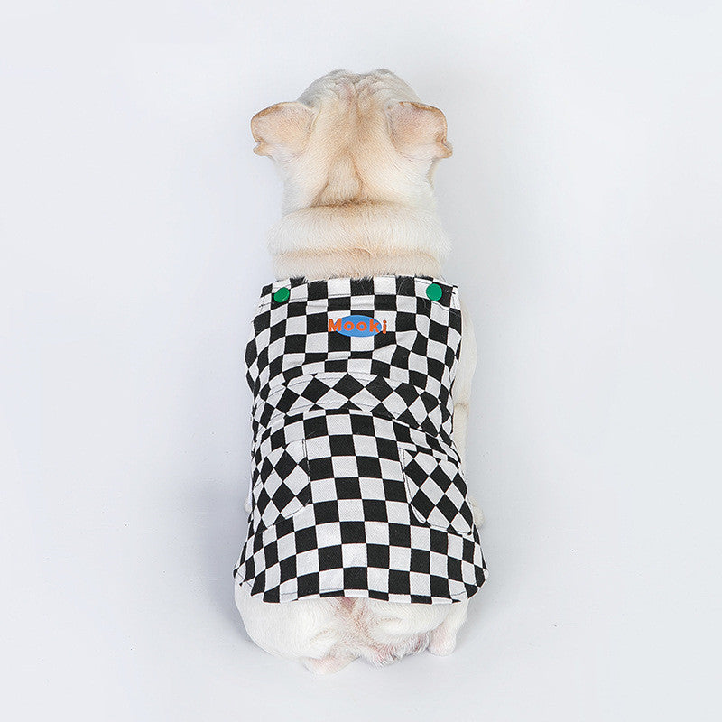 Checkered Overall Vest