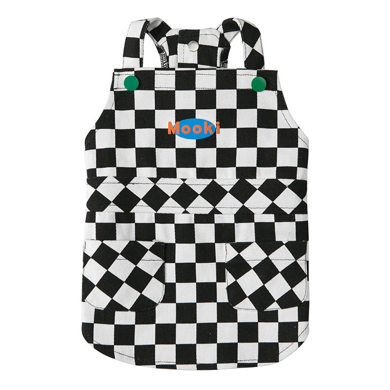 Checkered Overall Vest