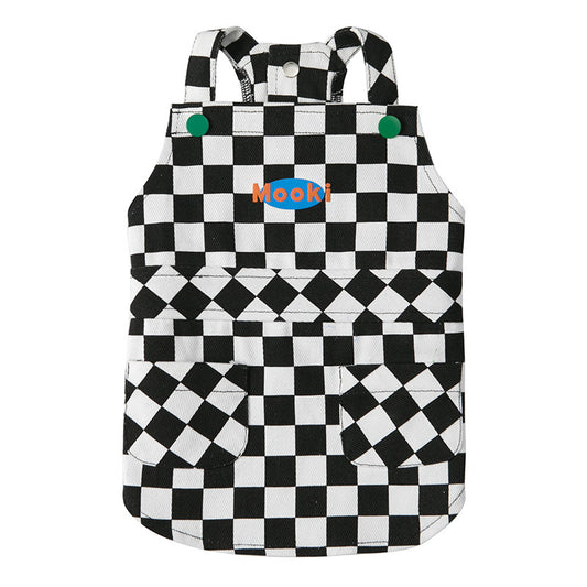 Checkered Overall Vest