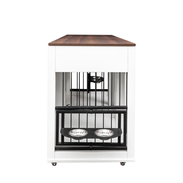 Double Door Pet  House Wooden Cage