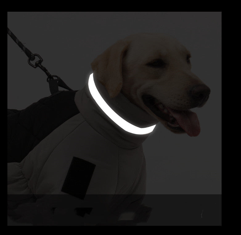 Thick Dog Jacket  with Reflective Collar