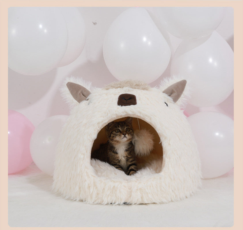 Warm Alpaca Pet Bed