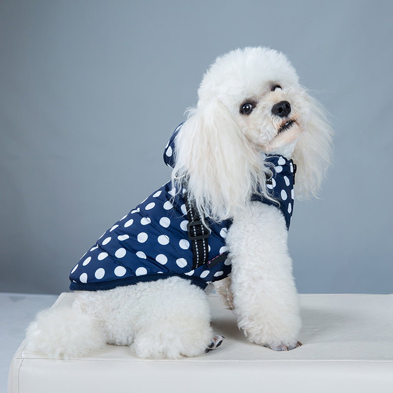 Polka-dot Hooded Vest