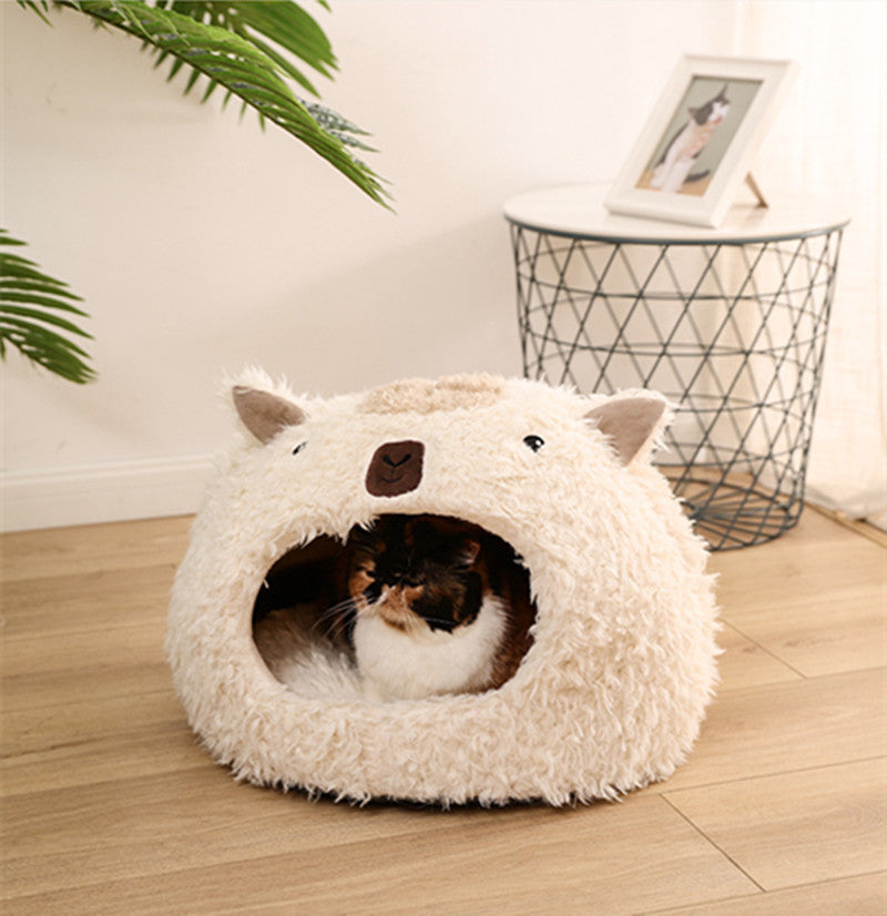 Warm Alpaca Pet Bed