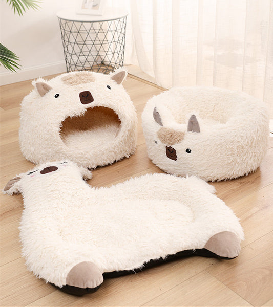 Warm Alpaca Pet Bed