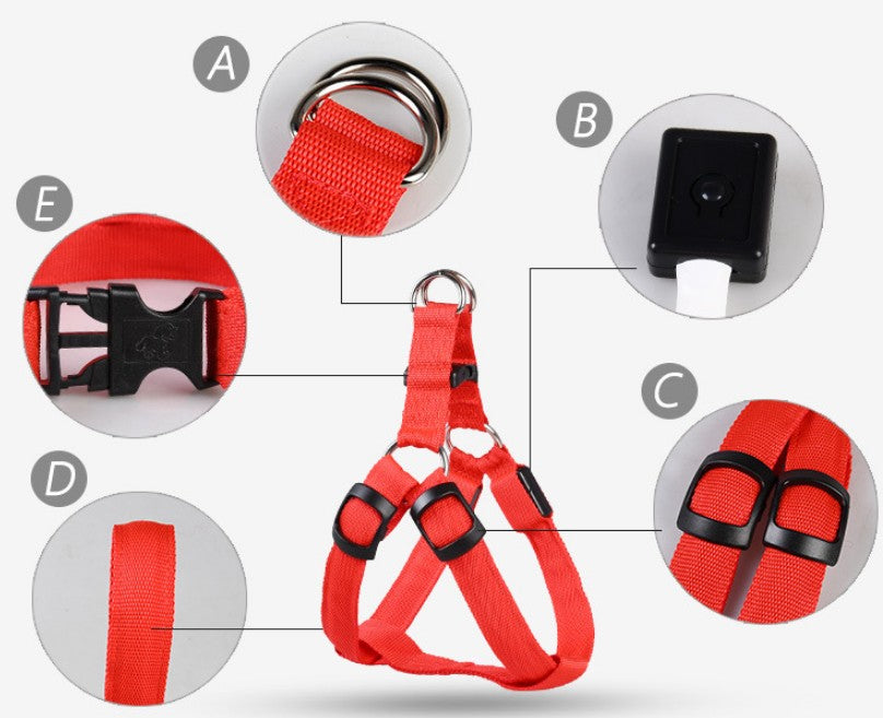 LED Luminous Chest Harness