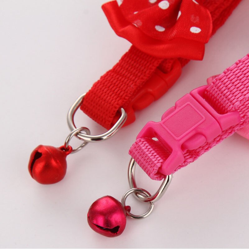 Polka Dot Bow Collar