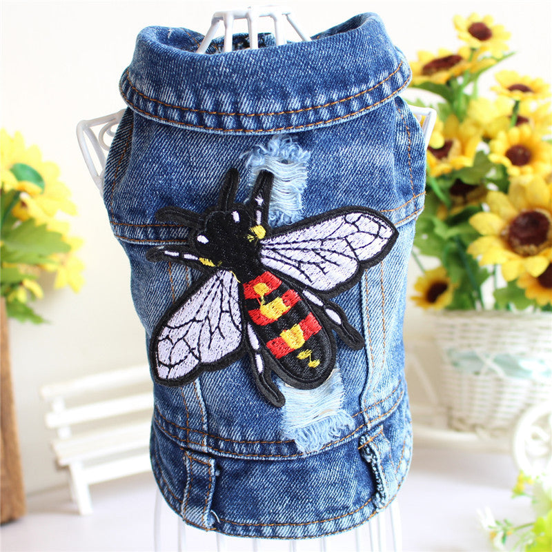 Small Dog Denim Vest