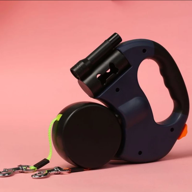 Dual Headed Leash with Flashlight