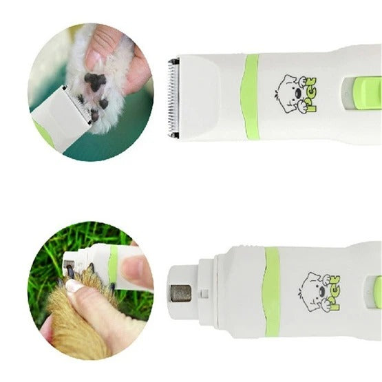 Pet Groom Duo: Interchangeable Trimmer and Nail Filer