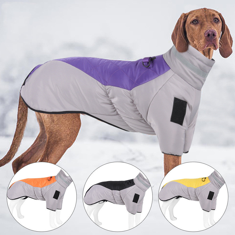 Thick Dog Jacket  with Reflective Collar