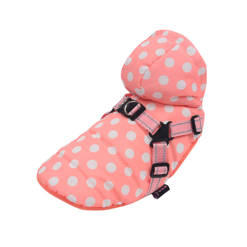 Polka-dot Hooded Vest