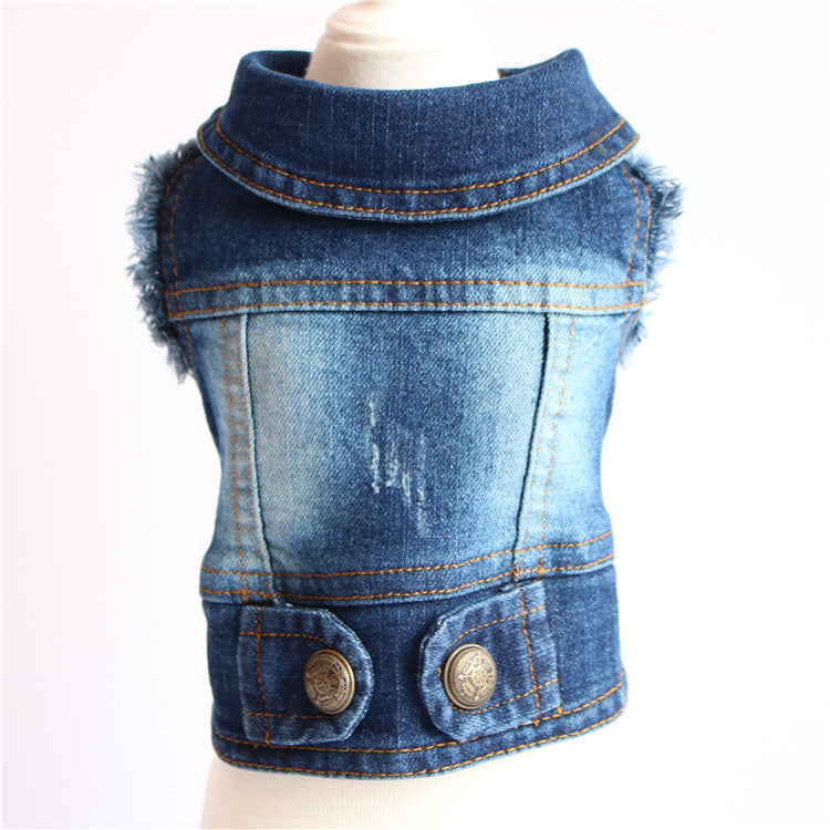 Small Dog Denim Vest