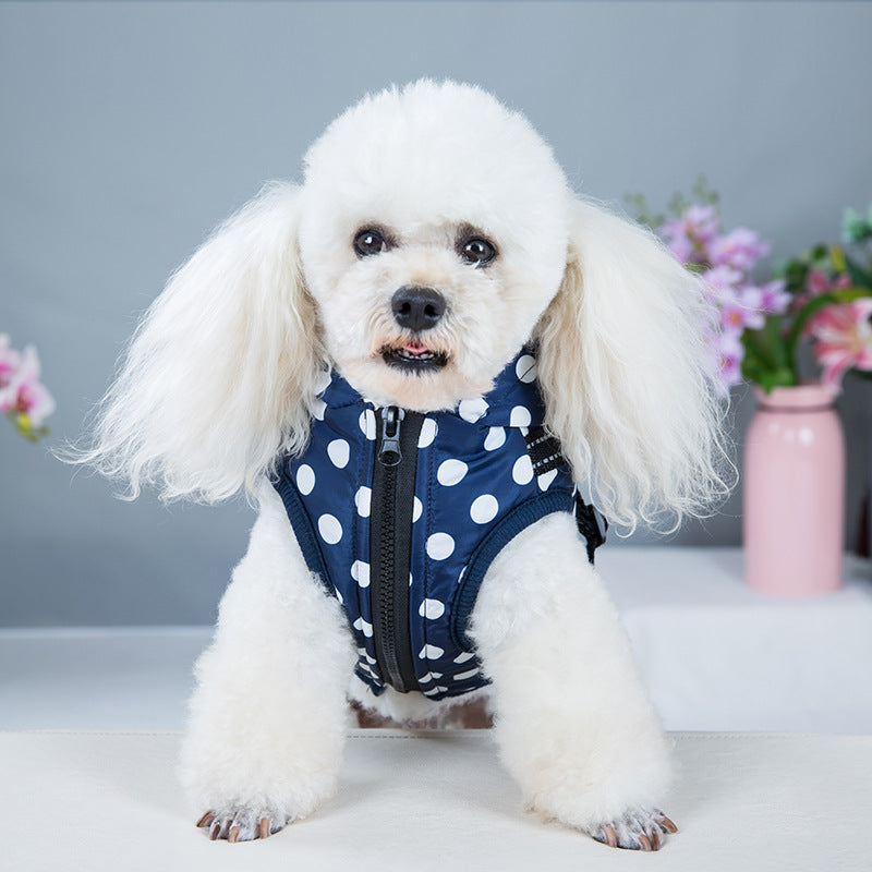 Polka-dot Hooded Vest