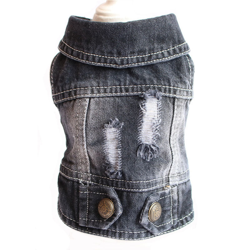 Small Dog Denim Vest